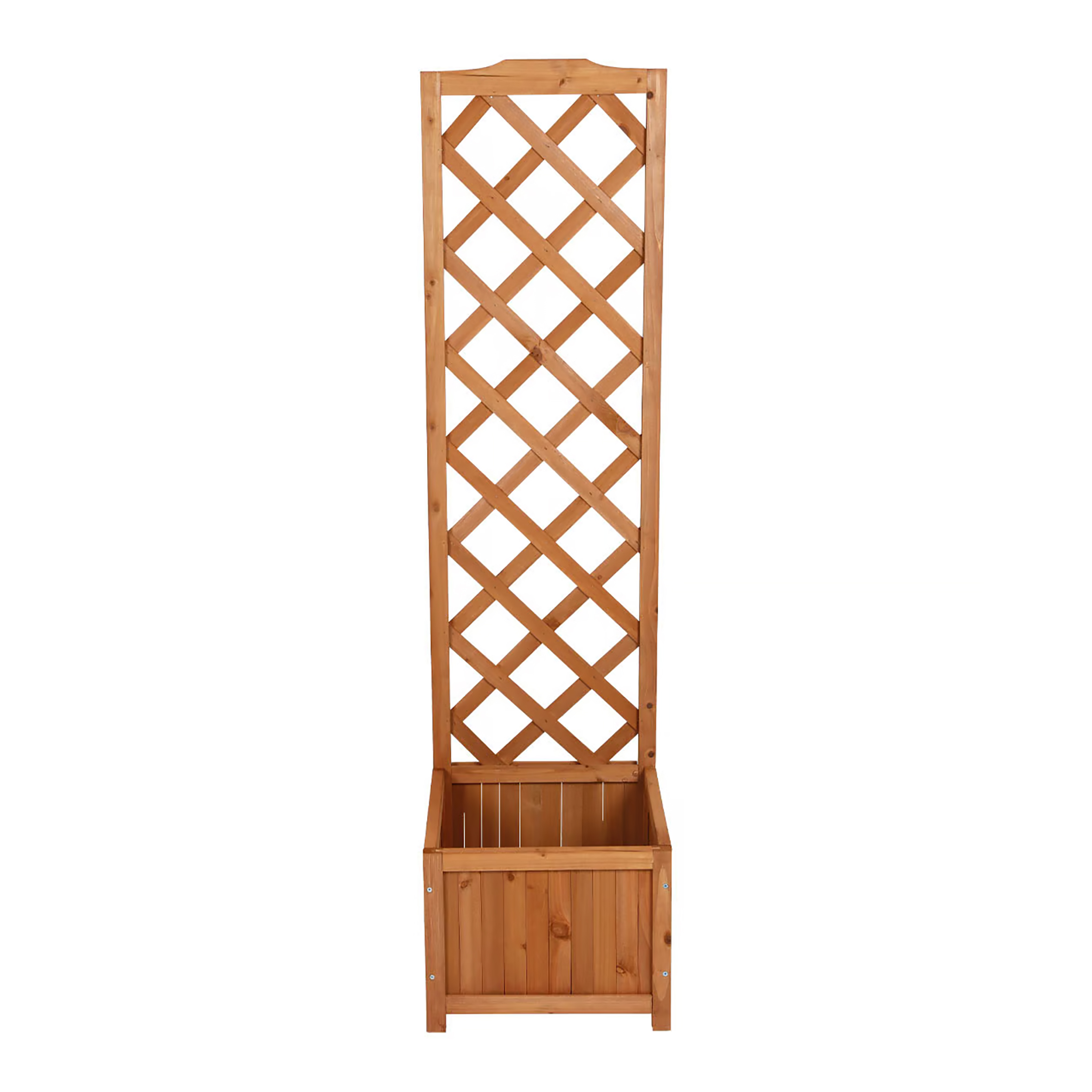 Holz Pflanzkübel mit Spalier - 135 x 40 cm - Blumenkasten mit Rankhilfe