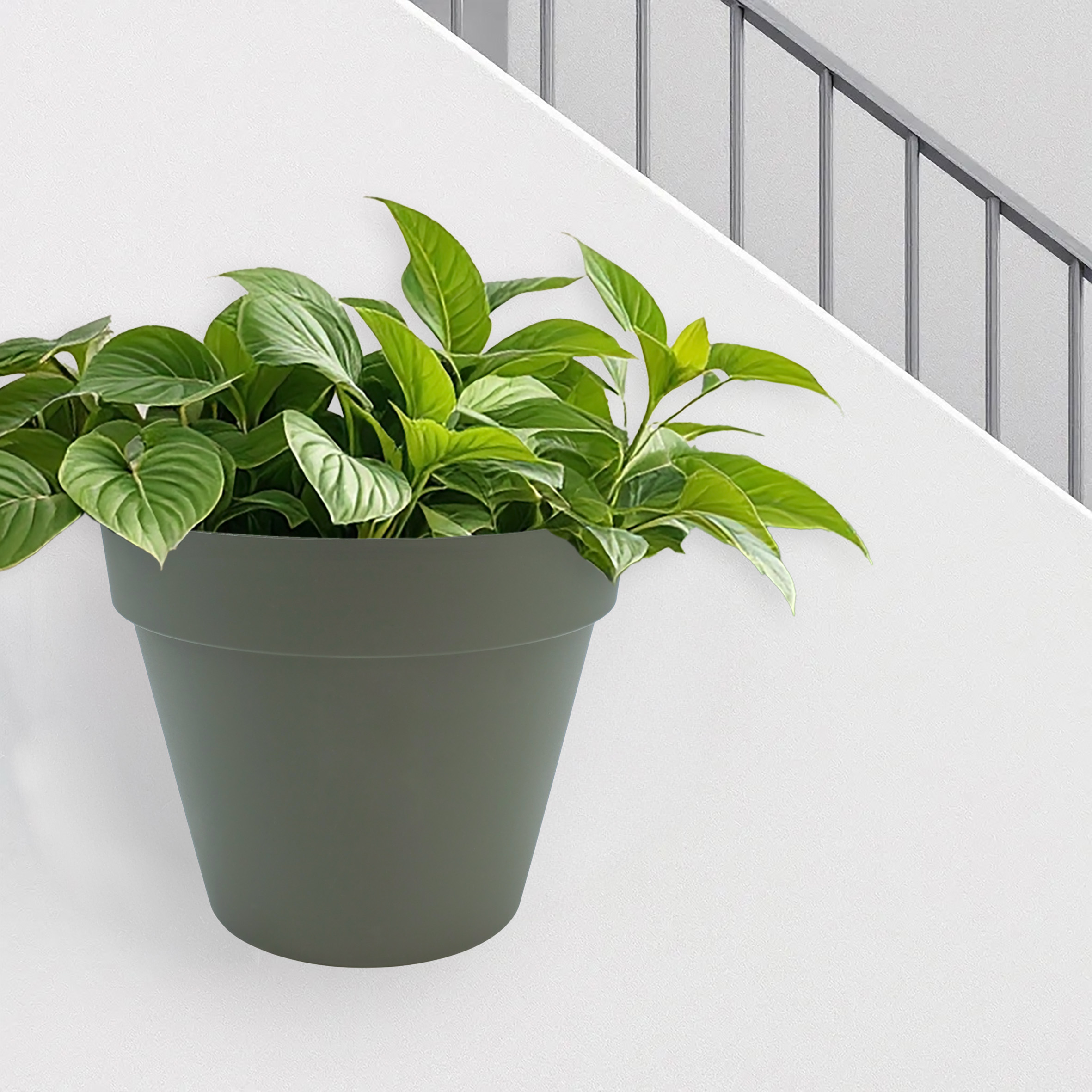 Kunststoff Blumentopf für draußen