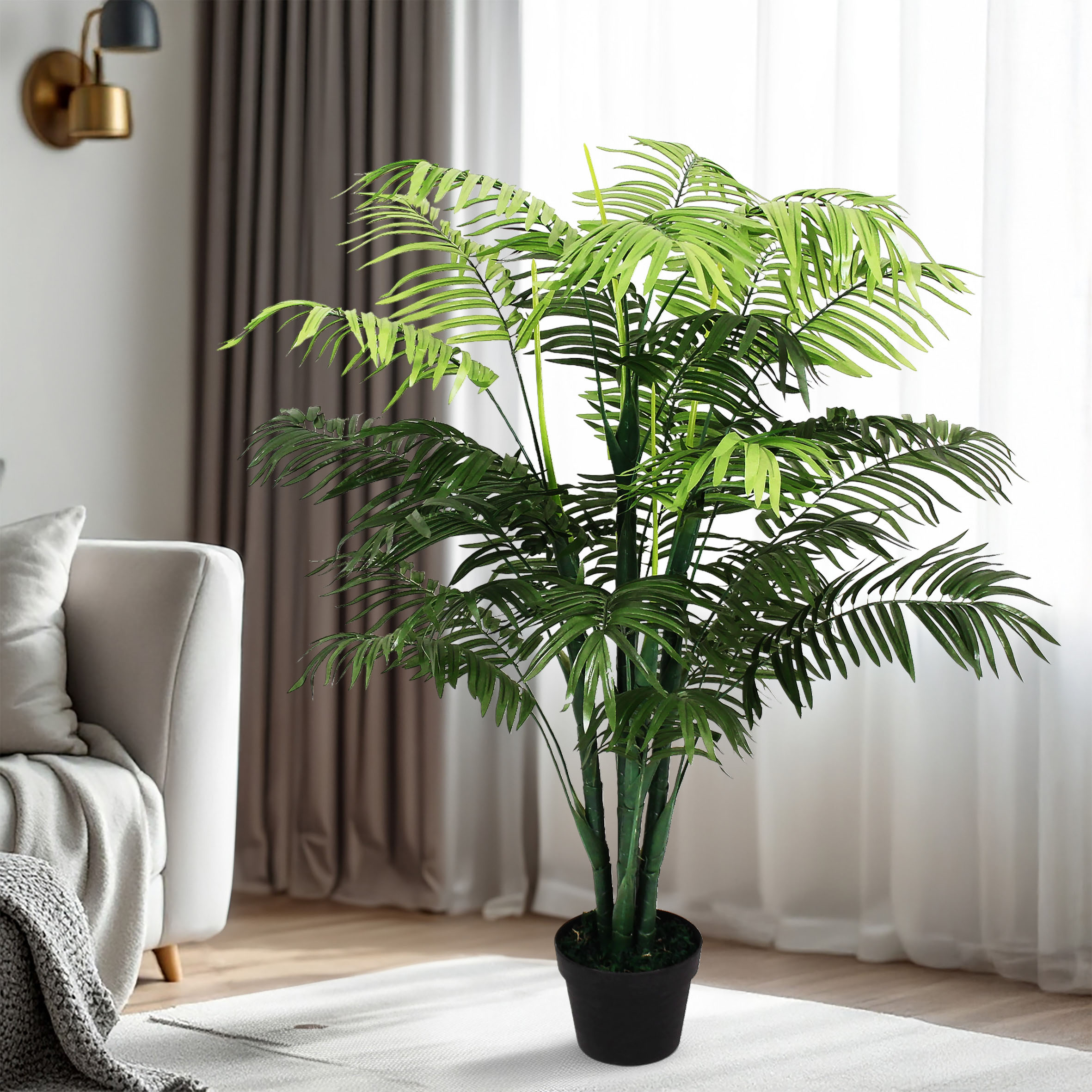 Kunstpflanze im Blumentopf - 8 Modelle - Künstliche Deko Zimmer Pflanze