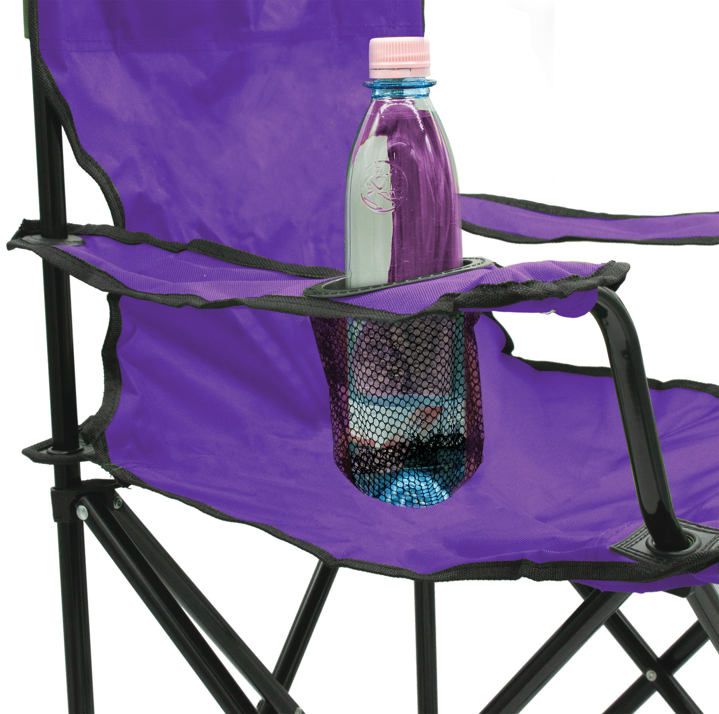 Campingstuhl mit Getränkehalter - 9 verschiedene Farben - Camping Strand und Garten Klappstuhl