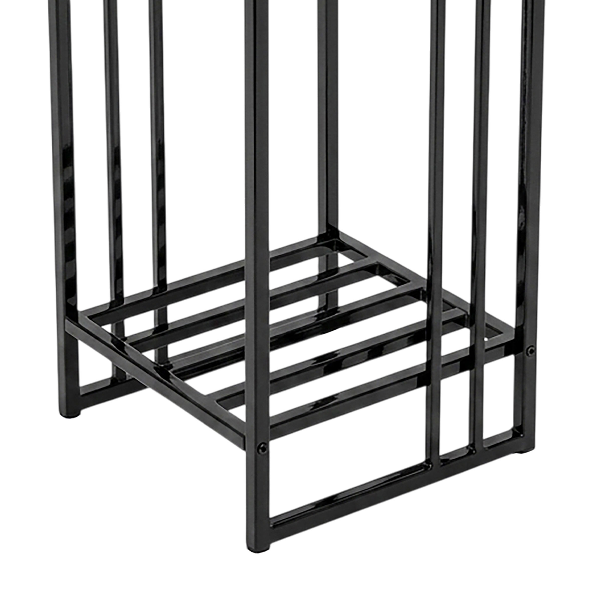 Rechteckige Pflanzenständer aus Metall im 3er Set - 95 / 75 / 55 - moderner Deko Blumen Hocker