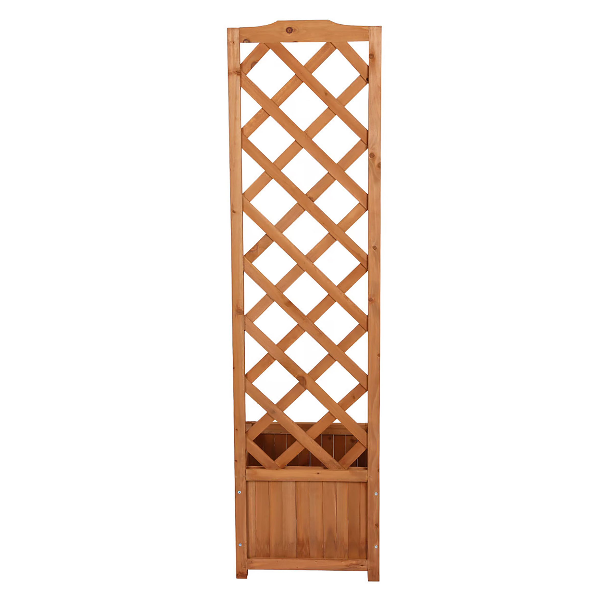 Holz Pflanzkübel mit Spalier - 135 x 40 cm - Blumenkasten mit Rankhilfe