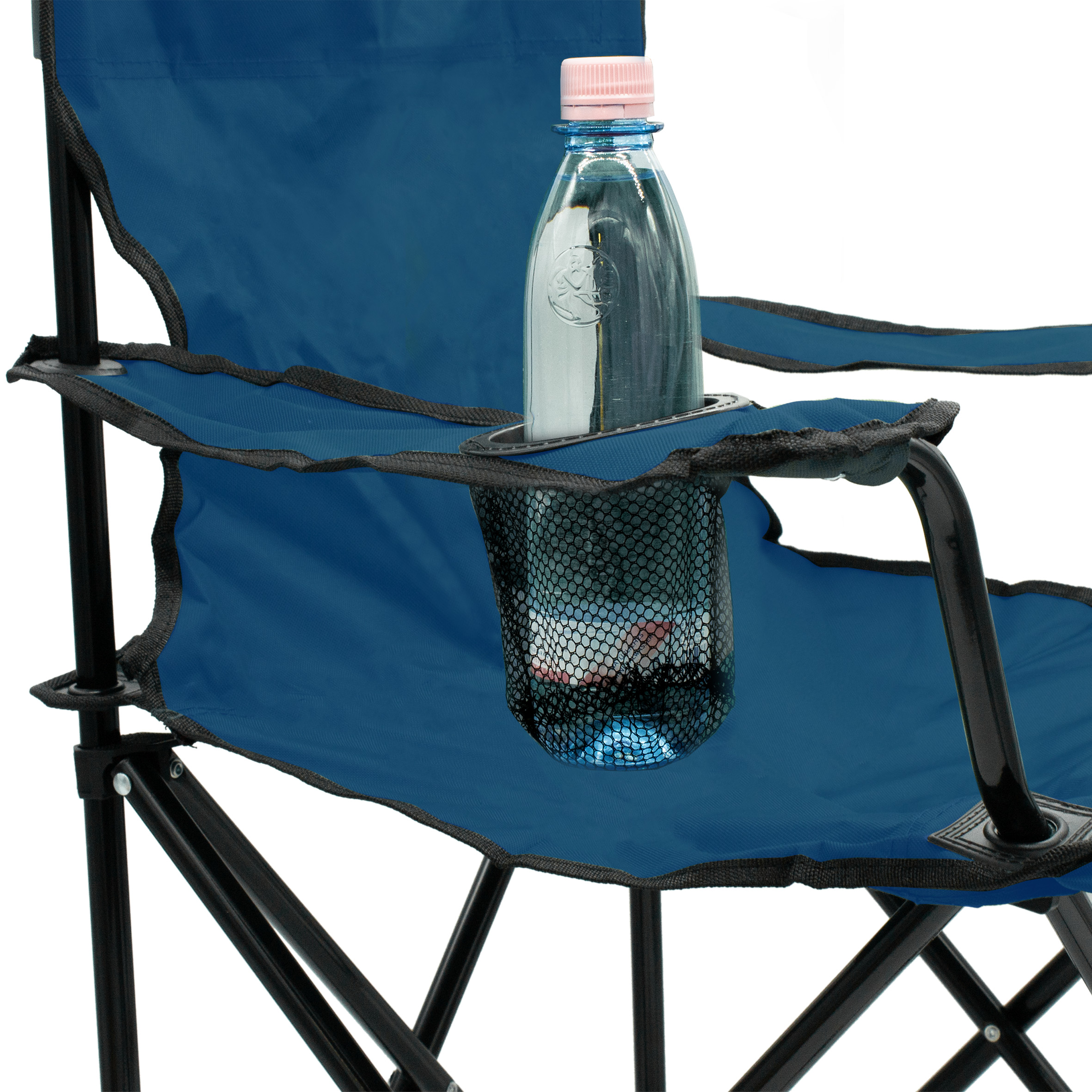 Campingstuhl mit Getränkehalter - 9 verschiedene Farben - Camping Strand und Garten Klappstuhl