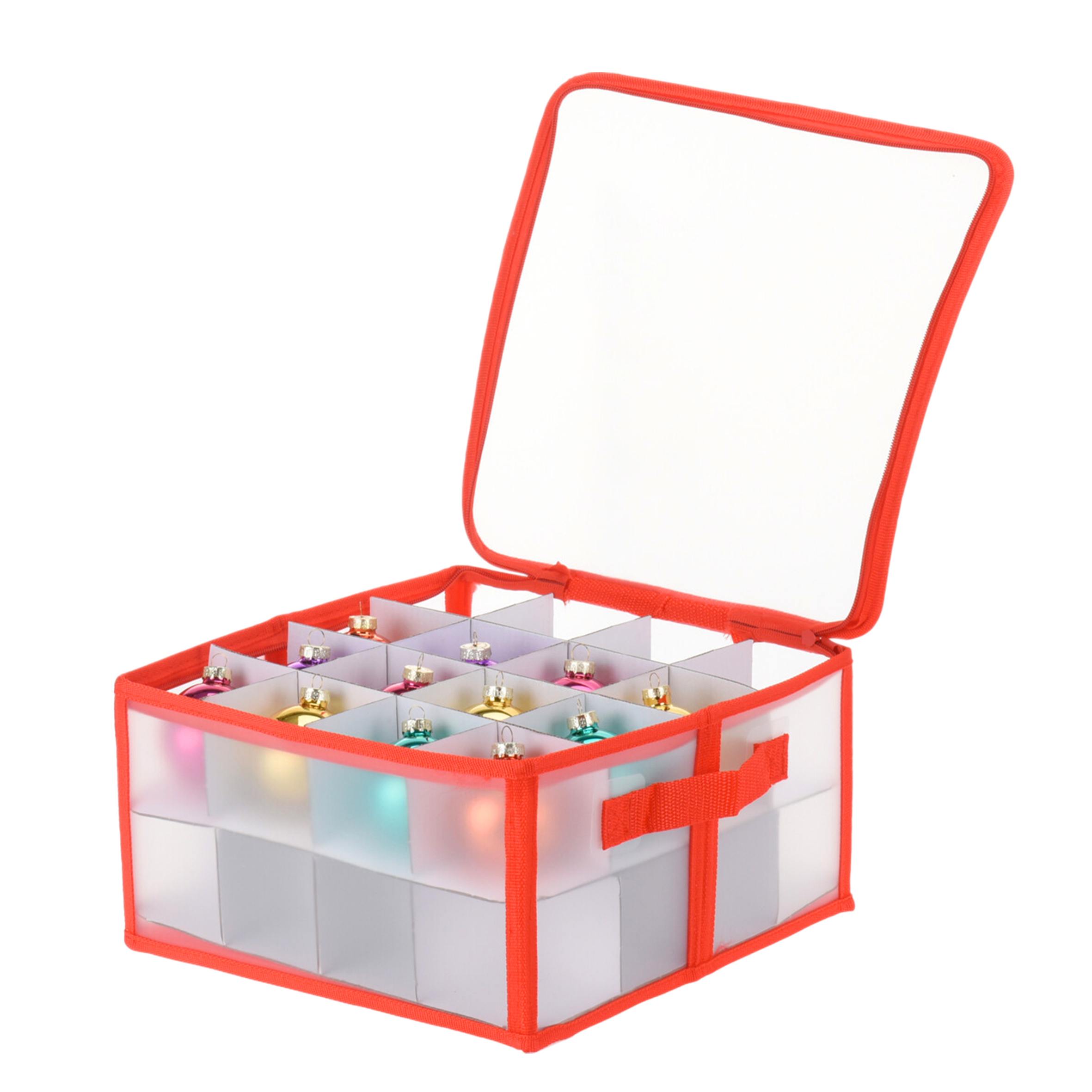 Aufbewahrungsbox für Christbaumkugeln - mit 32 Fächern - Weihnachtsschmuck Sortierbox