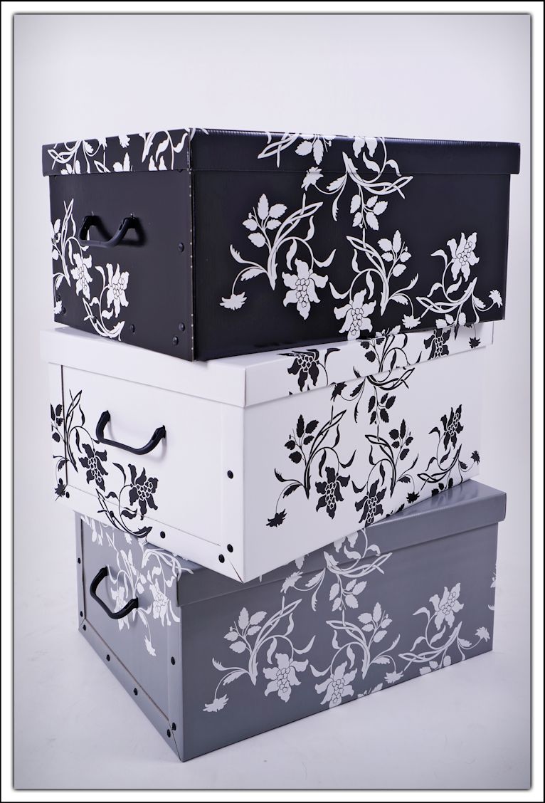 3er Set Aufbewahrungsbox - 51 x 37 cm