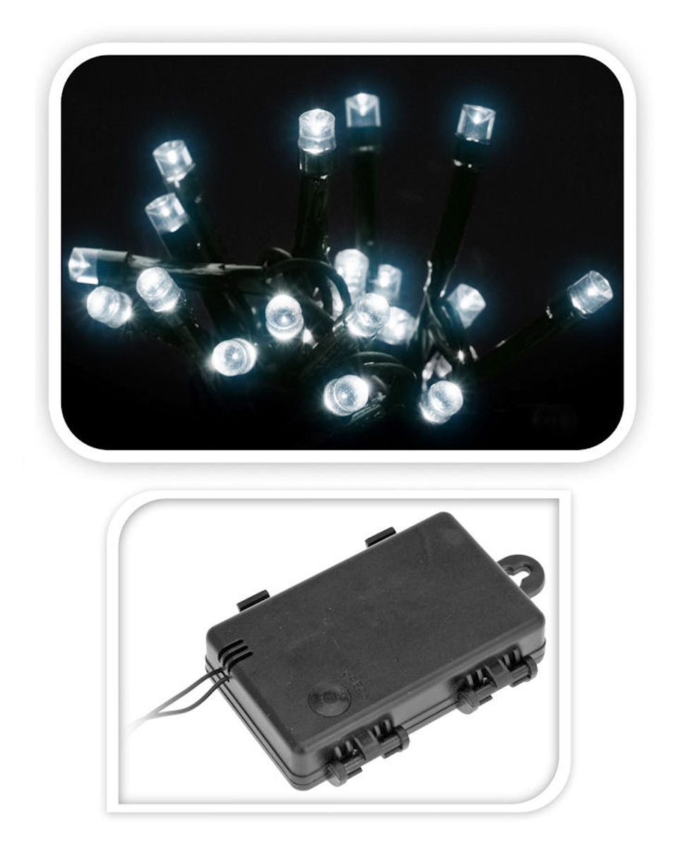 Lichterkette 96 LED Batterie betrieben - Innen + Außen