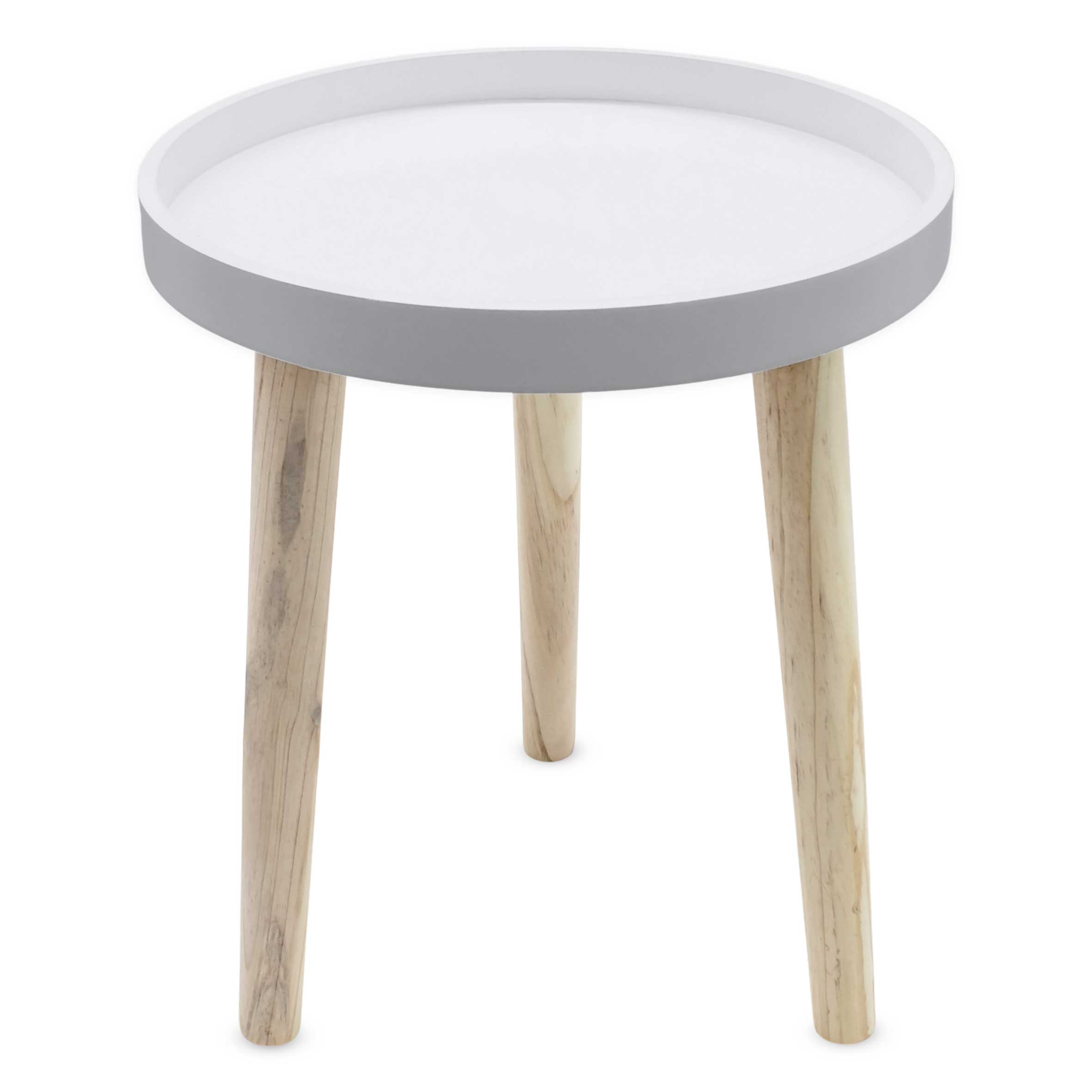 Deko Holz Tisch weiß - 36x30 cm