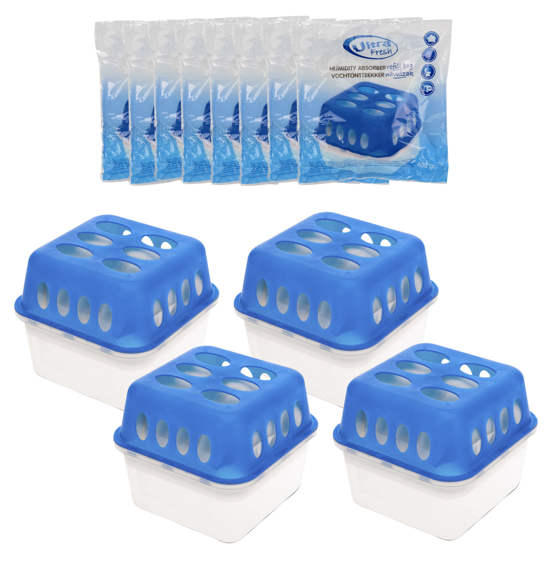 Nachfüllpack Für Luftentfeuchter – 5 Beutel, Weiß, Einfach Zu Wechseln, Von AquaFloow