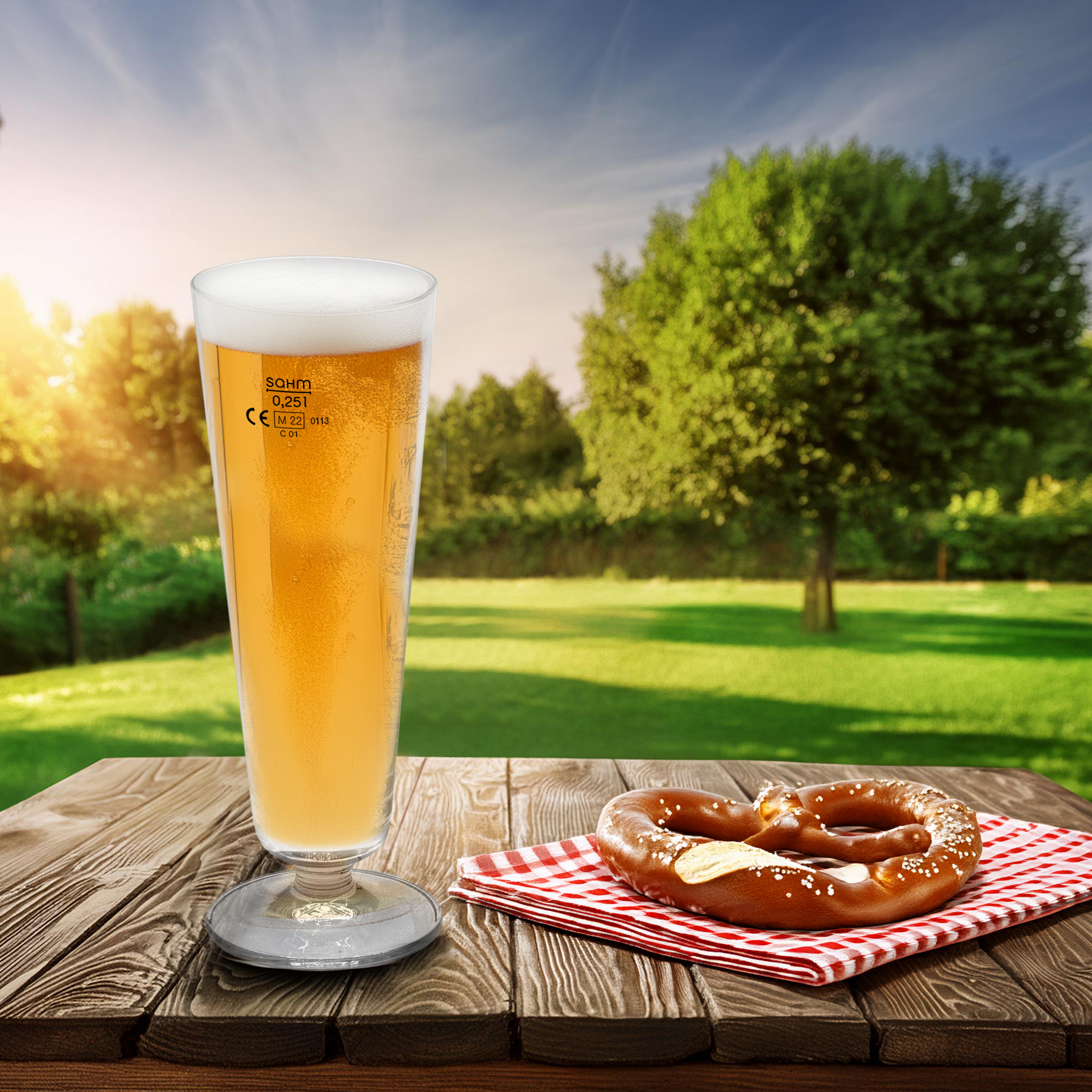 Bier Tulpe 300 ml klar - 6er Set