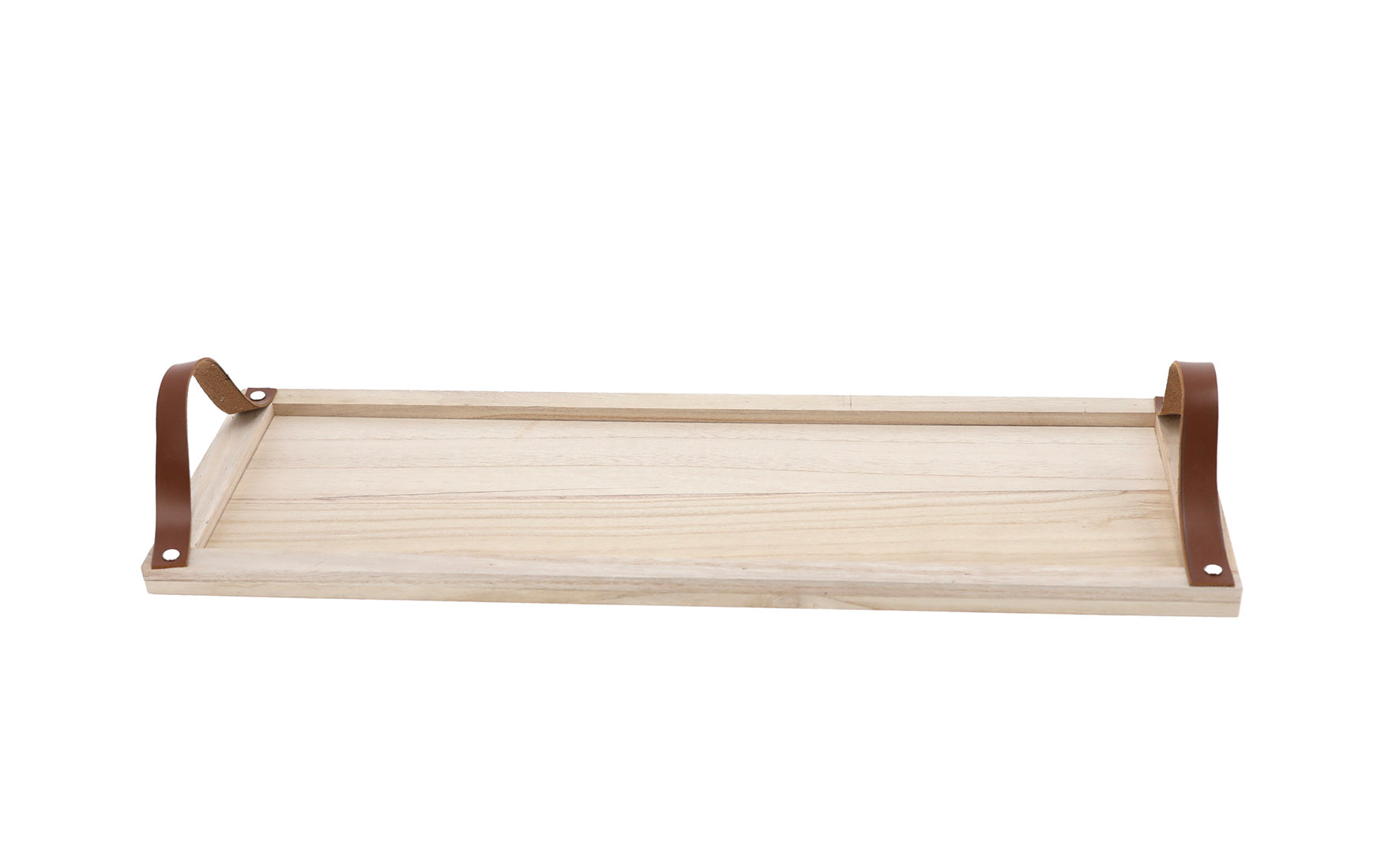 Holz Deko Tablett mit Griffen - 60 x 20 cm