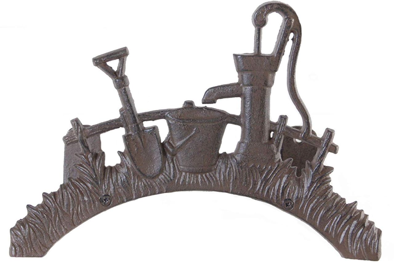 Esschert Design Schlauchhalter Aus Gusseisen – Rustikaler Gartenhelfer, Ca. 39x24x26 Cm